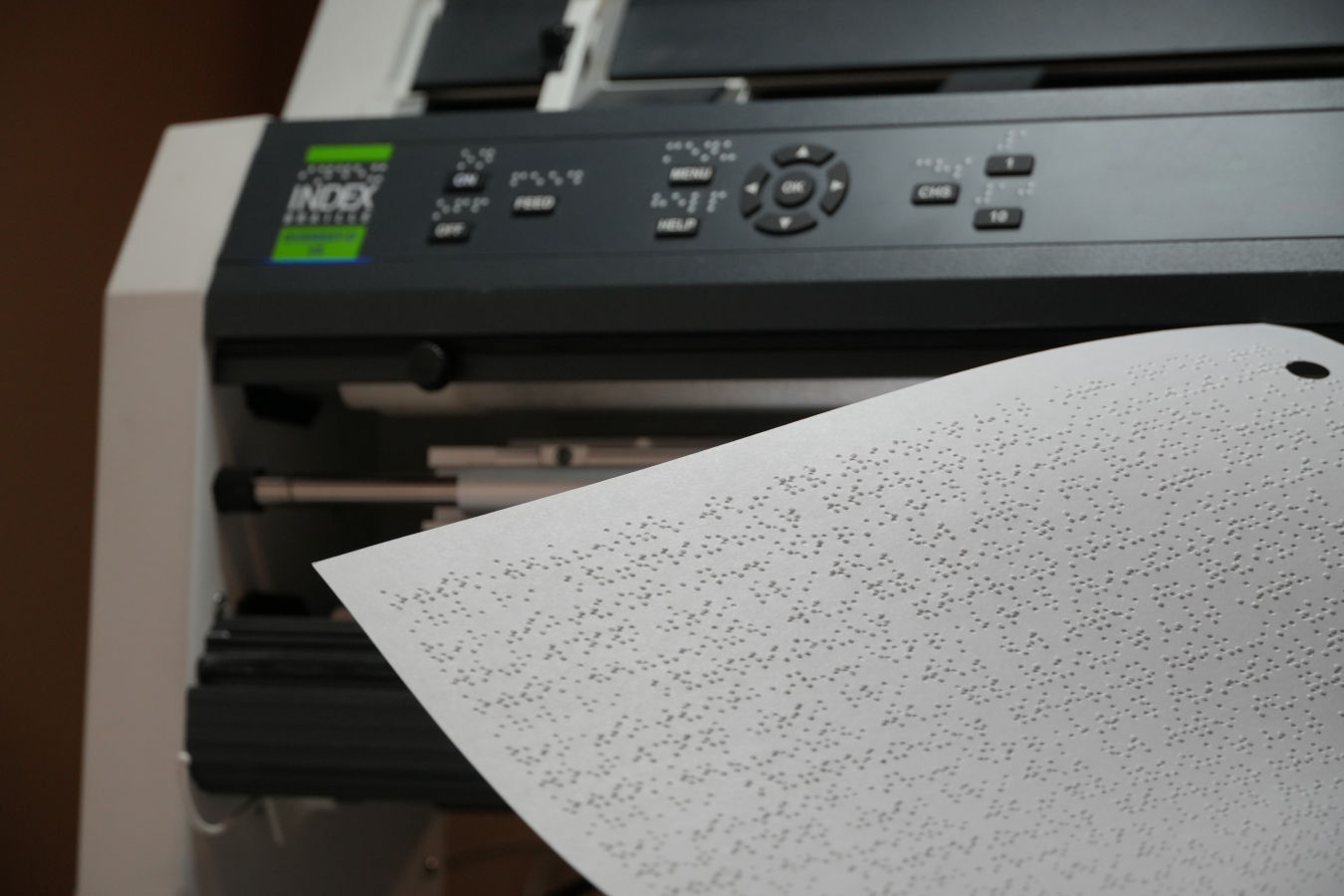 Assistive technologies, like this braille printer, are an area EQware is always proud to contribute to